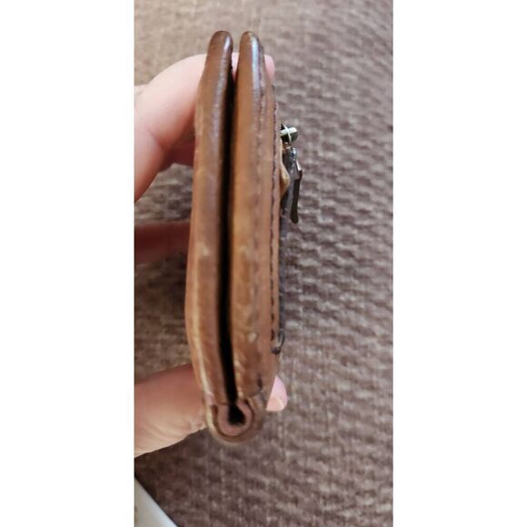 Fossil Wallet Brown Color Folding Leather Men or Women - Picture 8 of 12